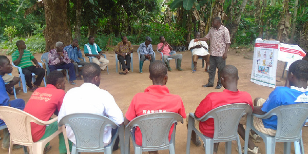 A community focus group in Mpeam