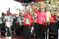 File photo: President Mahama and Wife Lordina