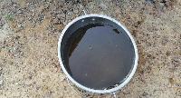 This is a sample of how the water looks like after fetching from the stream