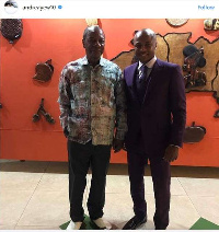 Andre Ayew has met with famous Guinea President Alpha Cond