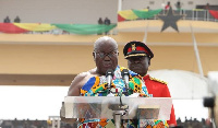 President Nana Akufo-Addo delivering his inaugural speech on January 7th, 2017