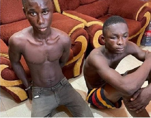 The two teenage boys who murdered a 10 year old boy in Kasoa for rituals