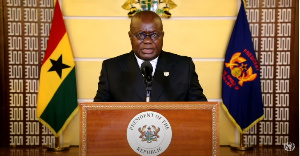 President  Akufo-Addo made his address through a virtual presentation