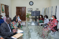 Rebecca Akufo-Addo and the NHIA’s Chief Executive joined efforts on September 27, 2021