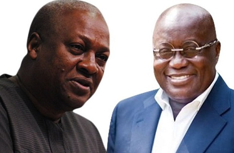 Ex-President, John Dramani Mahama and President Nana Addo Dankwa Akufo-Addo