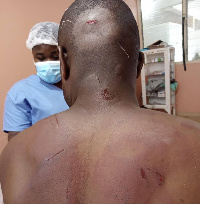 The Military officer was beaten by land guards