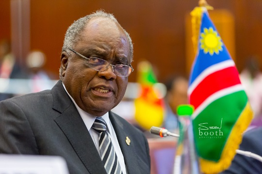 Hifikepunye Pohamba, former Namibia President and leader of the AU Election Observation Mission