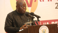 President Akufo-Addo speaking at the conference