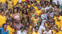 Otiko Djaba with some Ghanaian women