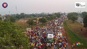 A section of the mammoth crowd