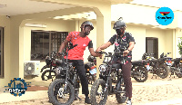 Anthony Owusu-Ansah (Right) during an interview on GhanaWeb TV's BizTech