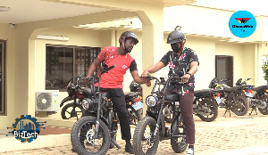 Anthony Owusu-Ansah (Right) during an interview on GhanaWeb TV's BizTech