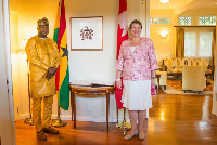 Alhaji Farouk Aliu-Mahama and Kati Csaba