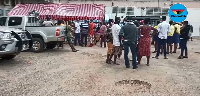 A number of people thronged the registration centre today