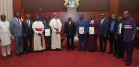 President Nana Addo with some religious heads