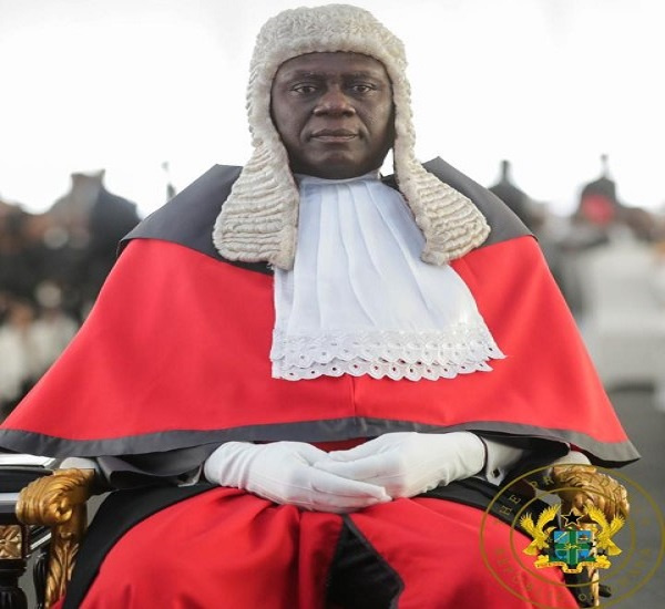 Newly sworn-in Chief Justice, Justice Anin-Yeboah