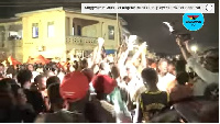 Fans in Kumasi celebrate Black Stars victory over Angola