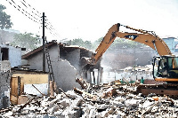 The people were earlier warned about building near the lagoon