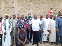 Emmanuel Adotey Allotey with Anyaa Sowutuom NDC members