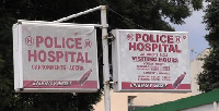 Signage at the Ghana Police Hospital in Accra