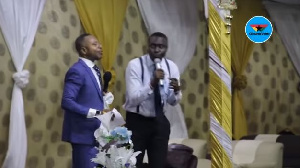 Rev. Owusu Bempah [left] during 2017's '31st Night'