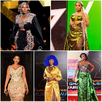 Ghanaian female celebrities serving looks