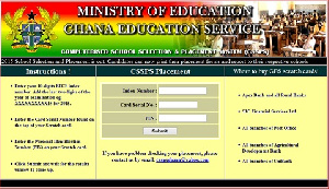 School placement platform interface | File photo