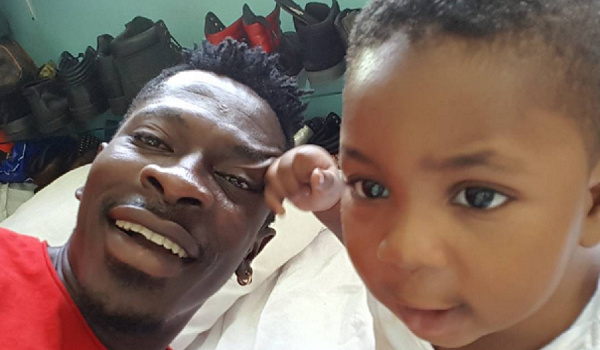 Shatta Wale and his son Majesty