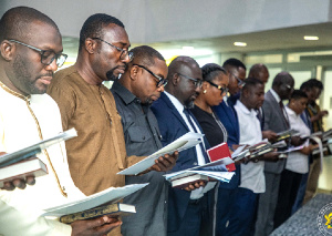 Cybersecurity professionals at the Cybersecurity Industry Forum launch in Accra