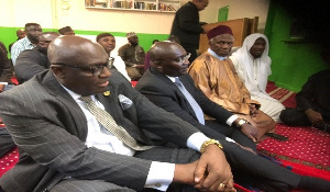 Dr. Mahamudu Bawumia (right) with Ghana's High Commissioner to UK/Ireland, Papa Owusu Ankomah