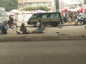 Nigerien beggars in Accra