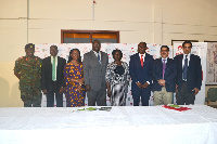 Dignitaries at the event in a group photograph