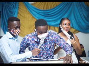 UG SRC President, Kwame Amo Ntow-Fianko (middle)