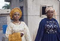 A Muslim bride during her marriage ceremony 