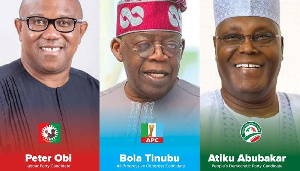 Peter Obi, Bola Tinubu And Atiku Abubakar