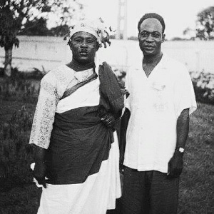 Oko Kolomashie and Dr. Kwame Nkrumah in a photo