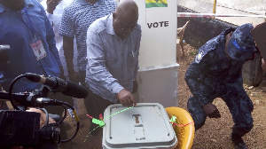 Nana Addo Votes At Abuakwa