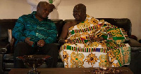 Otumfuo Osei Tutu and President John Mahama