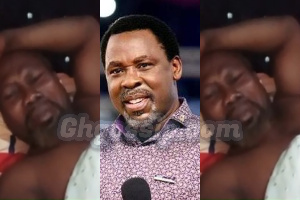 Ayitey Powers cried over T.B Joshua's death