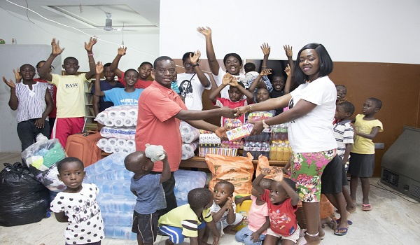 Nyamedua children's home receive donations from  Mimi Angel Adom Foundation