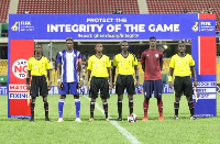 Match officials and club captains in a group photo | File photo