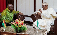 President Akufo-Addo and Nigerian counterpart Muhammadu Buhari | File photo