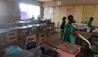 The students were found playing in the classrooms