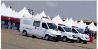 Work on manufacturing and assembling of the ambulances is near completion