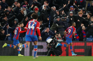 Jordan Ayew Celebrates The Amazing Goal Sending Fans Into Raptures