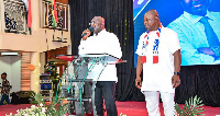 Bawumia speaking at the Holy Ghost Temple of the Assemblies of God Church in Bolgatanga