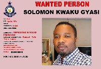 Solomon Kwaku Gyasi is wanted