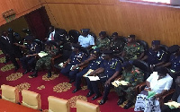 The Ghana Armed Forces and the Ghana Police were invited by the Speaker of Parliament