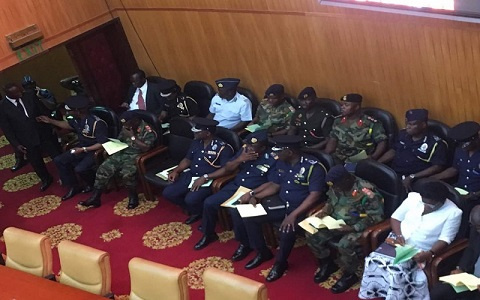 The Ghana Armed Forces and the Ghana Police were invited by the Speaker of Parliament