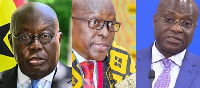 President Akufo-Addo, Speaker Bagbin and Majority Leader Osei Kyei-Mensah-Bonsu